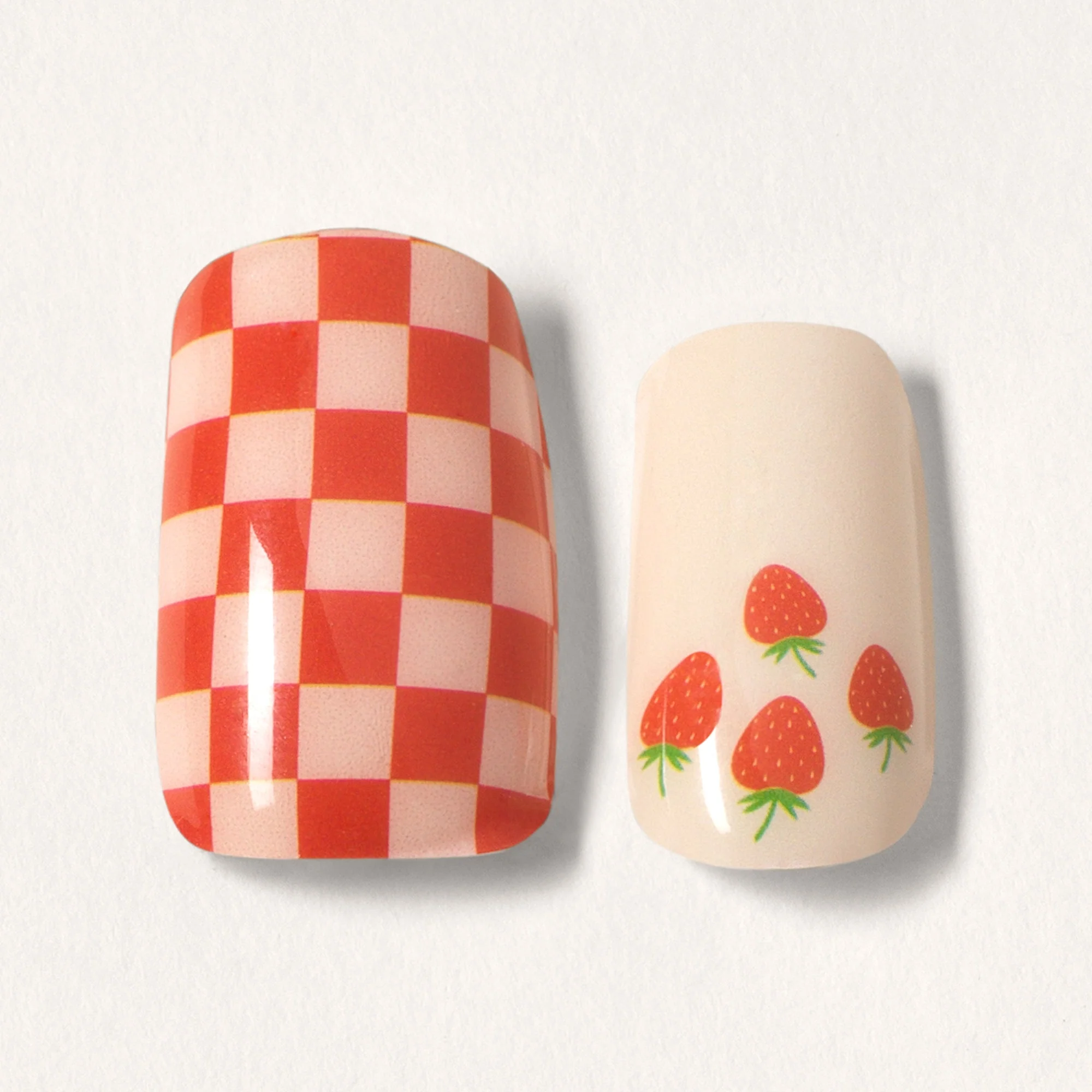 Mylee Gel Nail Wraps - Berries & Cream - Image 2