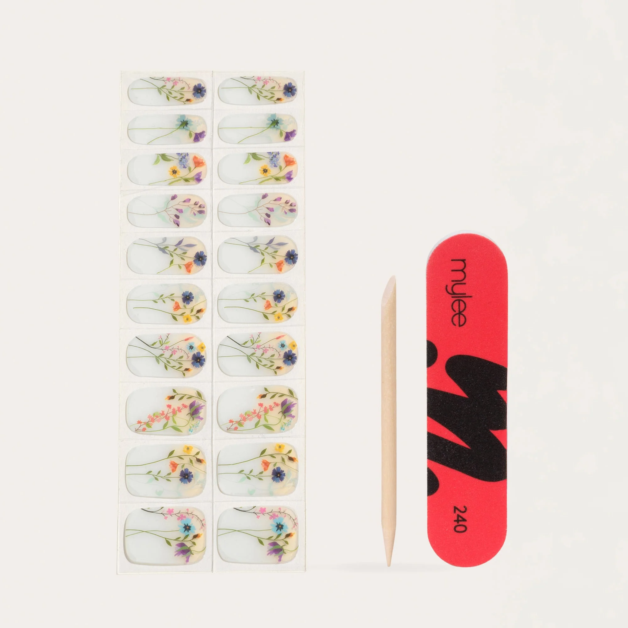 Mylee Gel Nail Wraps - Blooming Lovely - Image 4