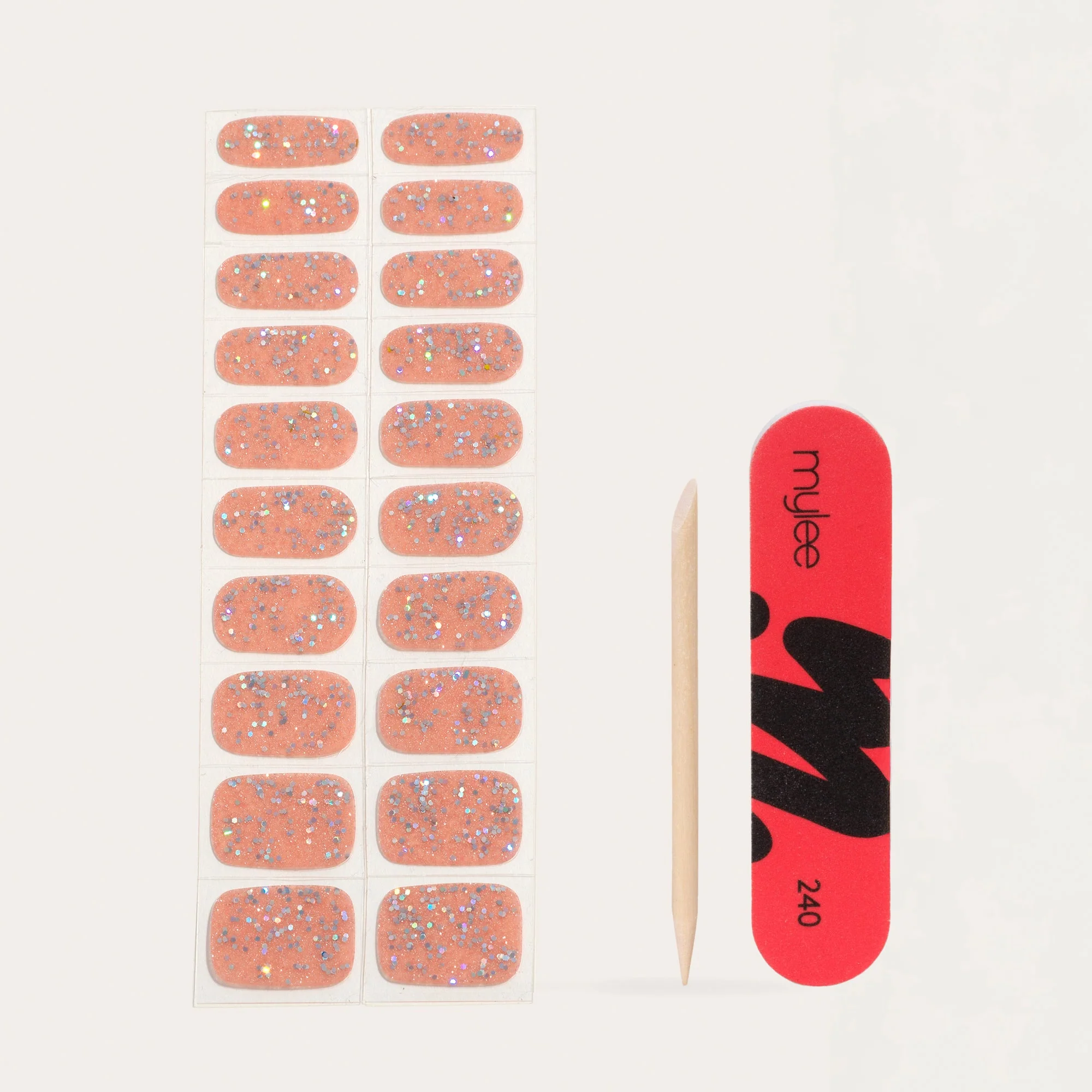 Mylee Gel Nail Wraps - Candy Floss - Image 4