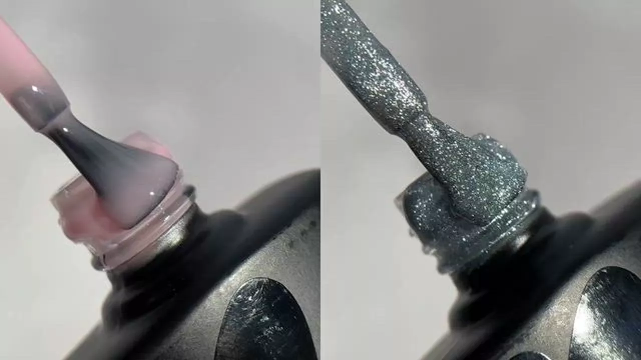Mylee Cat-Eye Gel Polish Duo With Magnet - Conch Shell - Image 3