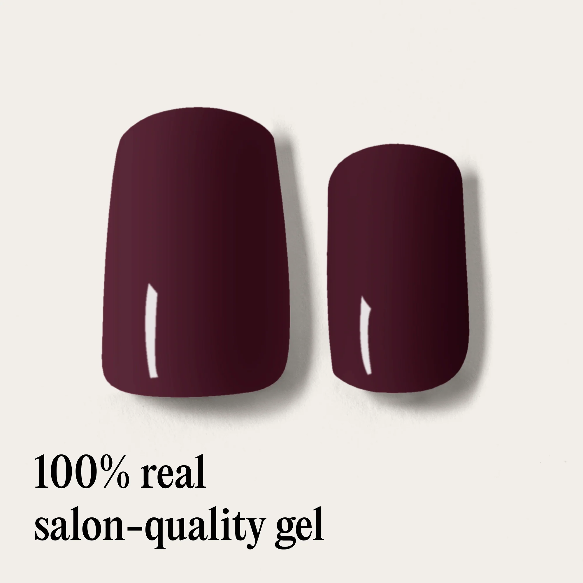 Mylee Gel Nail Wraps - Cherry Noir - Image 5
