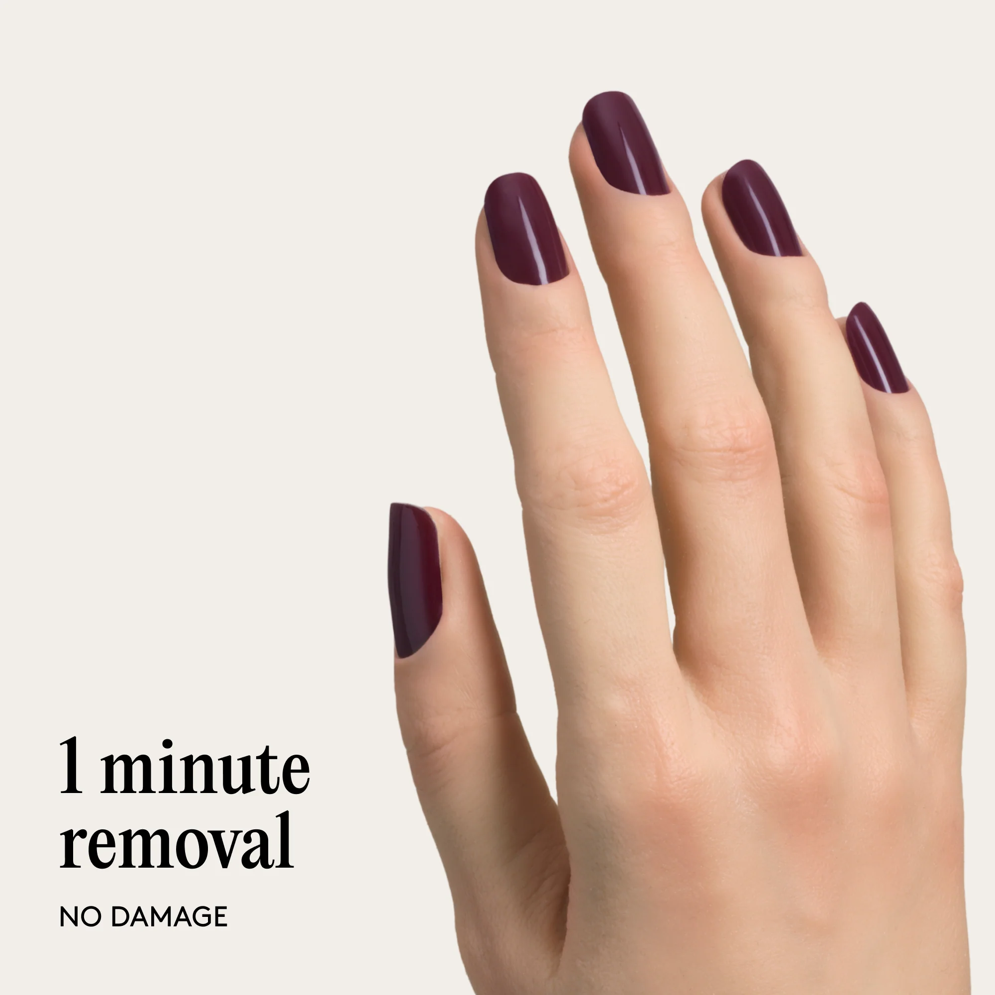 Mylee Gel Nail Wraps - Cherry Noir - Image 7