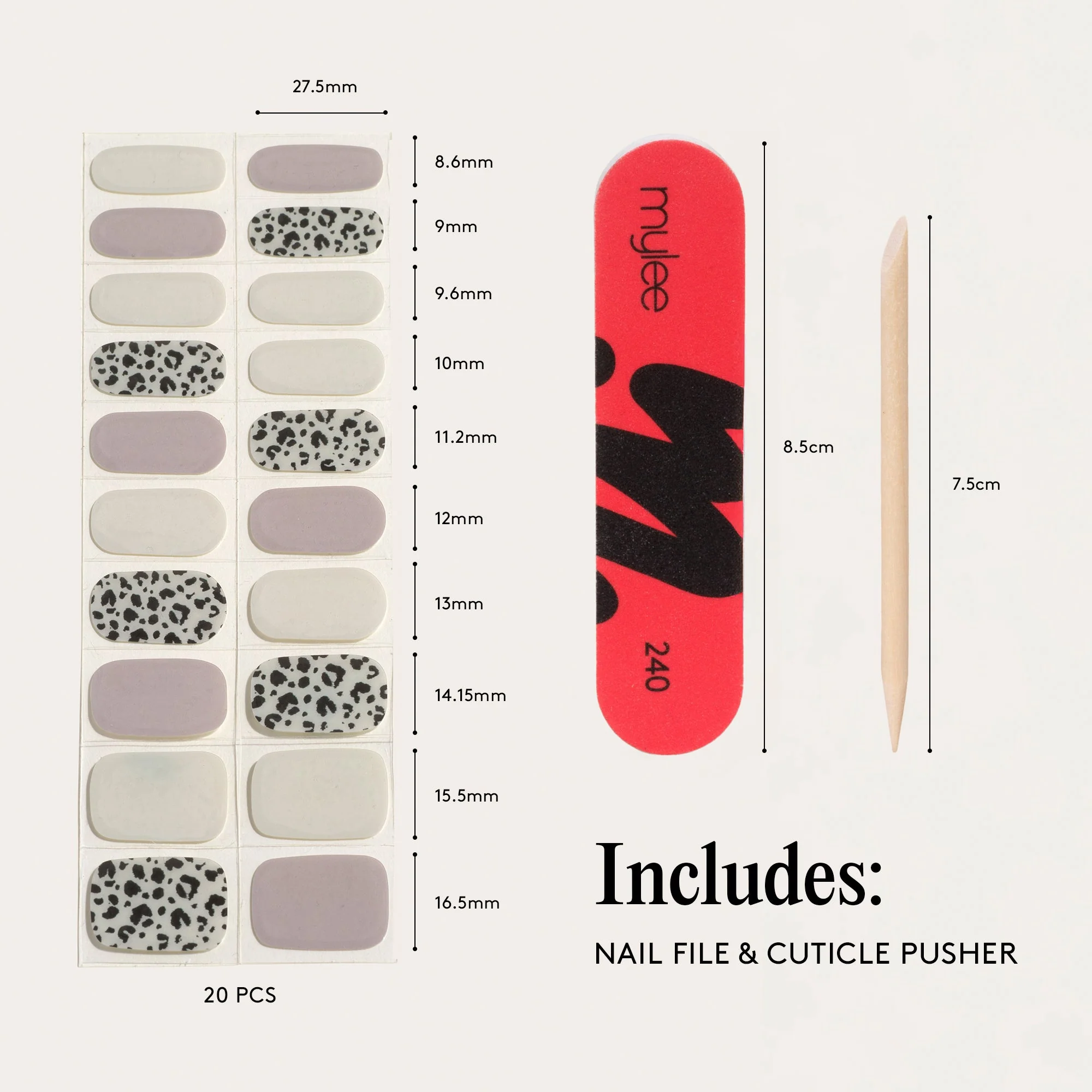 Mylee Gel Nail Wraps - Cruella - Image 11