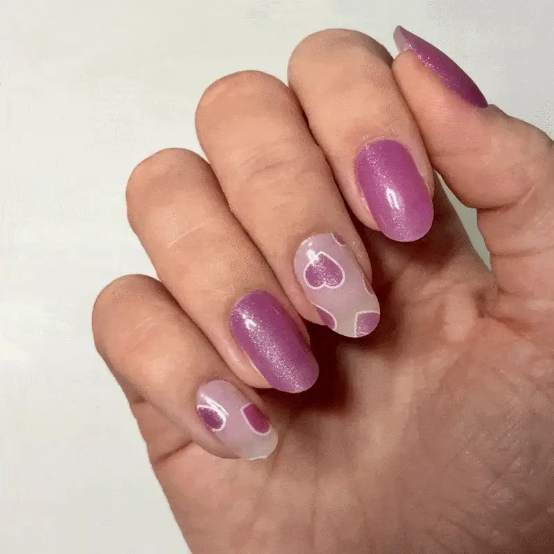 Mylee Gel Nail Wraps - In a Heartbeat - Image 3