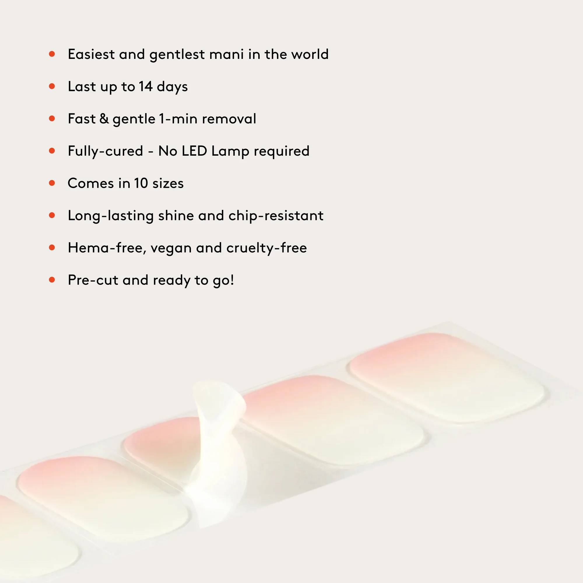 Mylee Gel Nail Wraps - Marshmallow Melt - Image 12