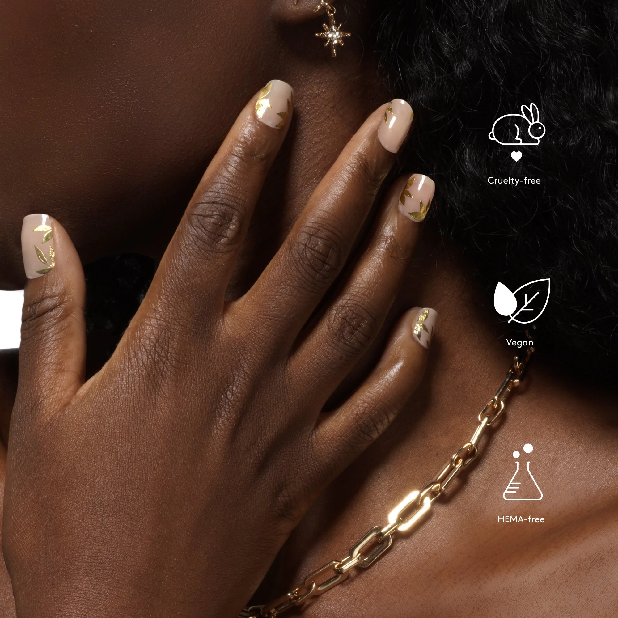 Mylee Gel Nail Wraps - Golden Era - Image 8