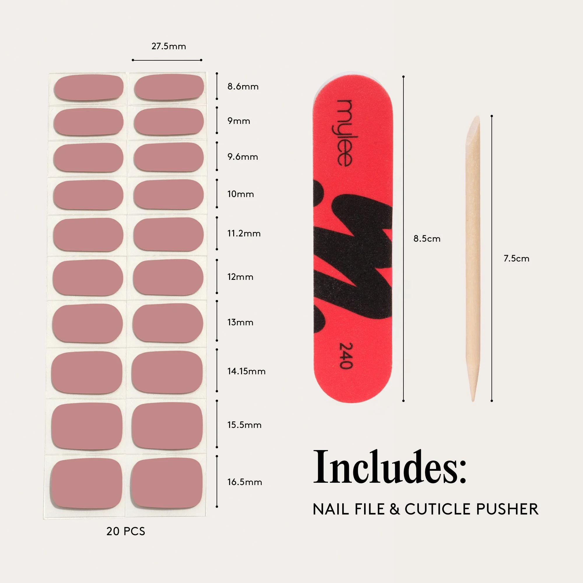 Mylee Gel Nail Wraps - Tainted Love - Image 8