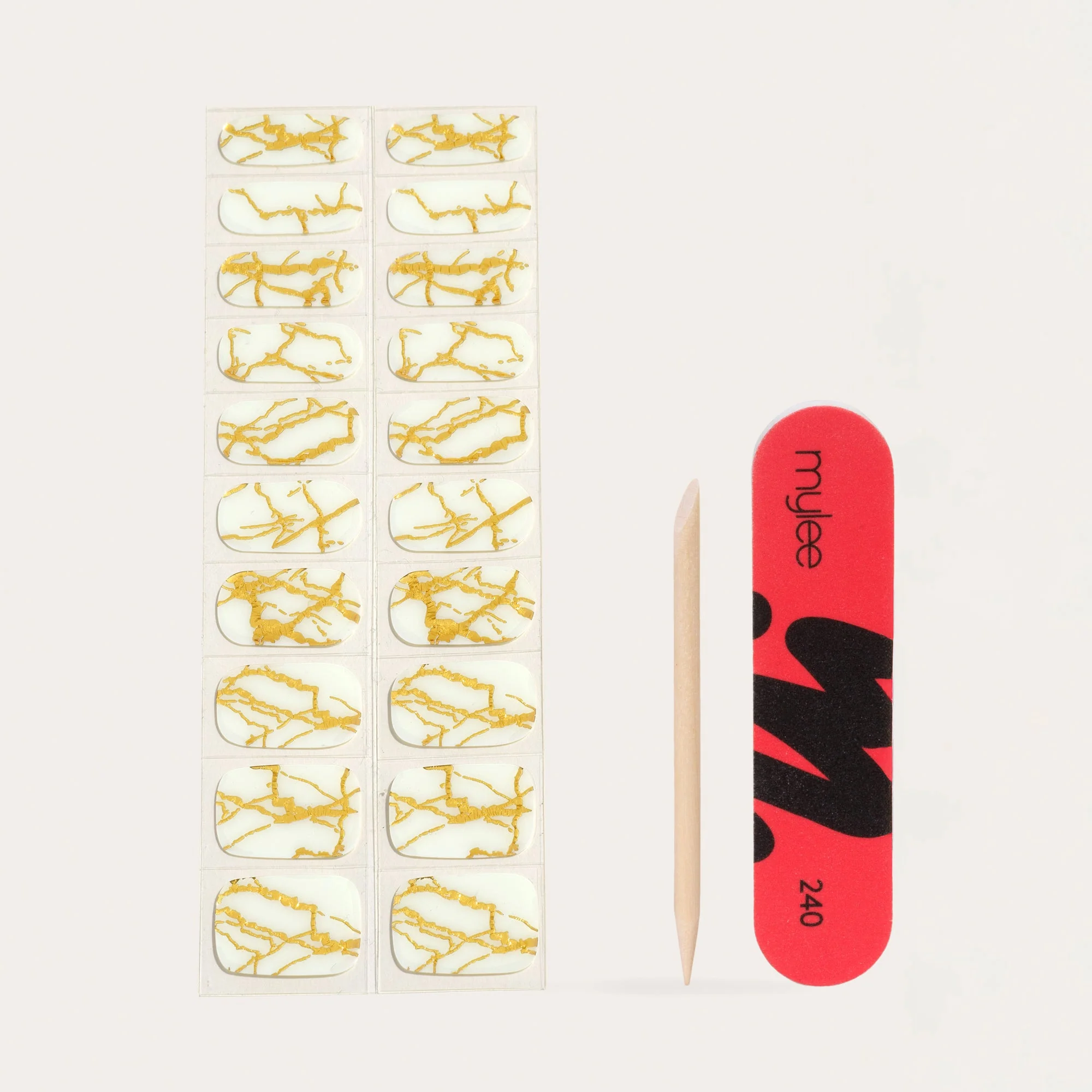Mylee Gel Nail Wraps - Marbellous - Image 4