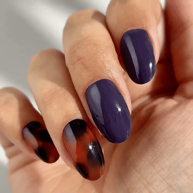 Mylee Gel Nail Wraps - Mulberry Clash - Image 3