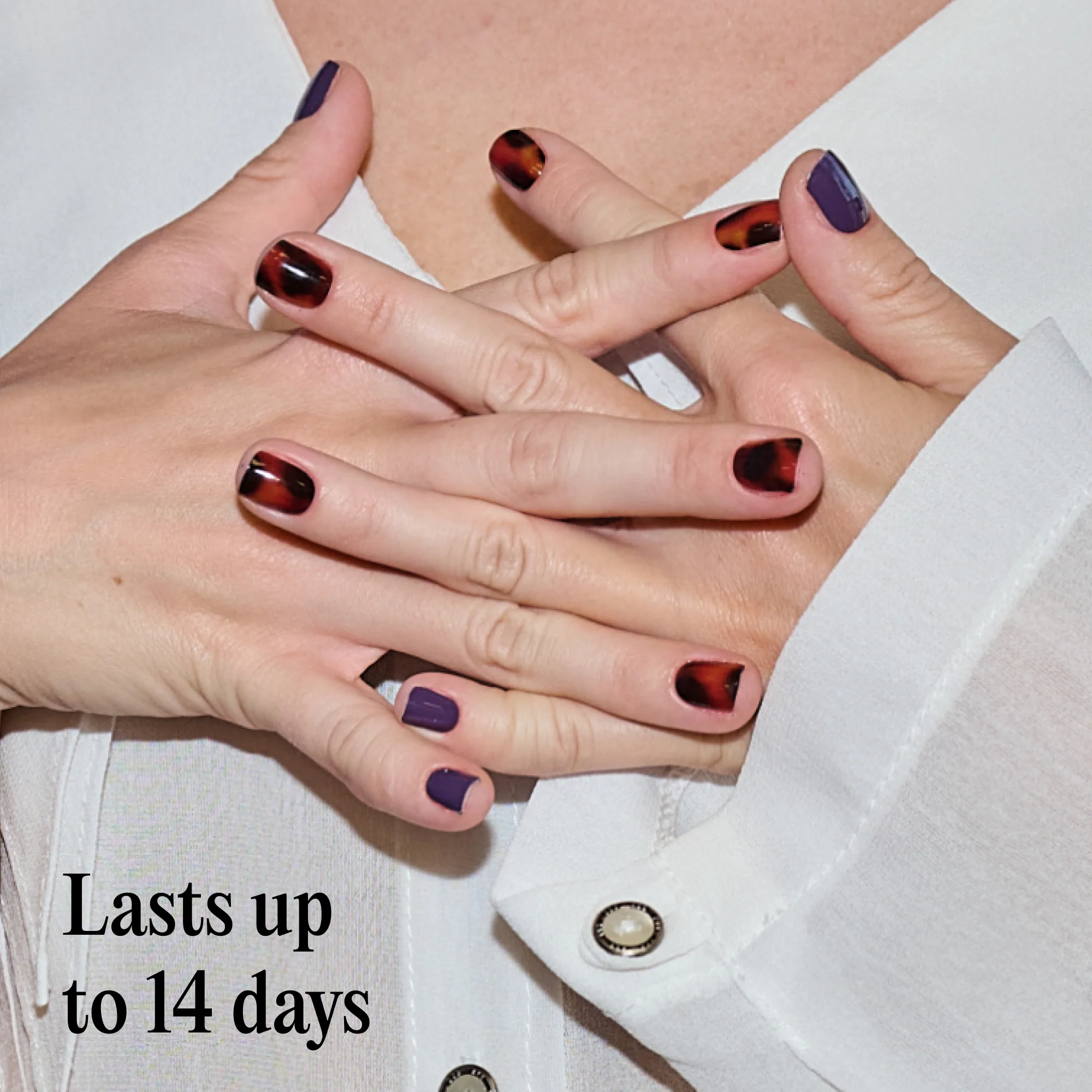 Mylee Gel Nail Wraps - Mulberry Clash - Image 9