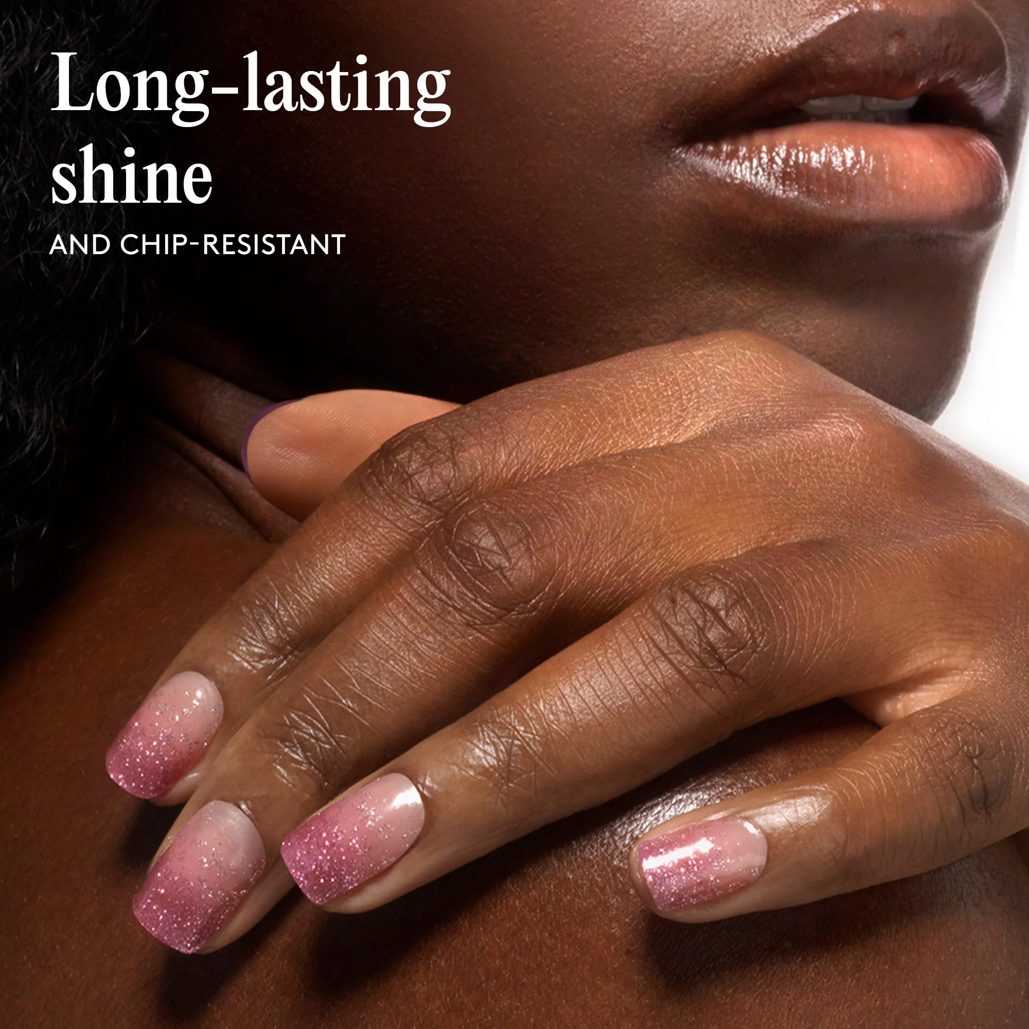 Mylee Gel Nail Wraps - Pink Stardust - Image 12