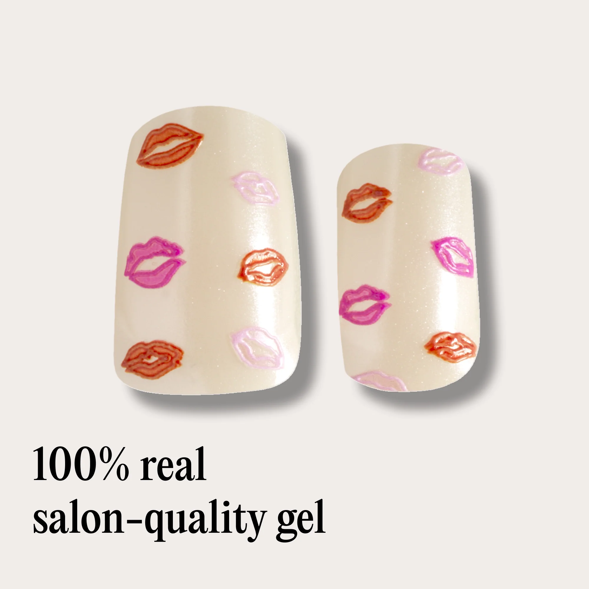Mylee Gel Nail Wraps - Pucker Up - Image 5