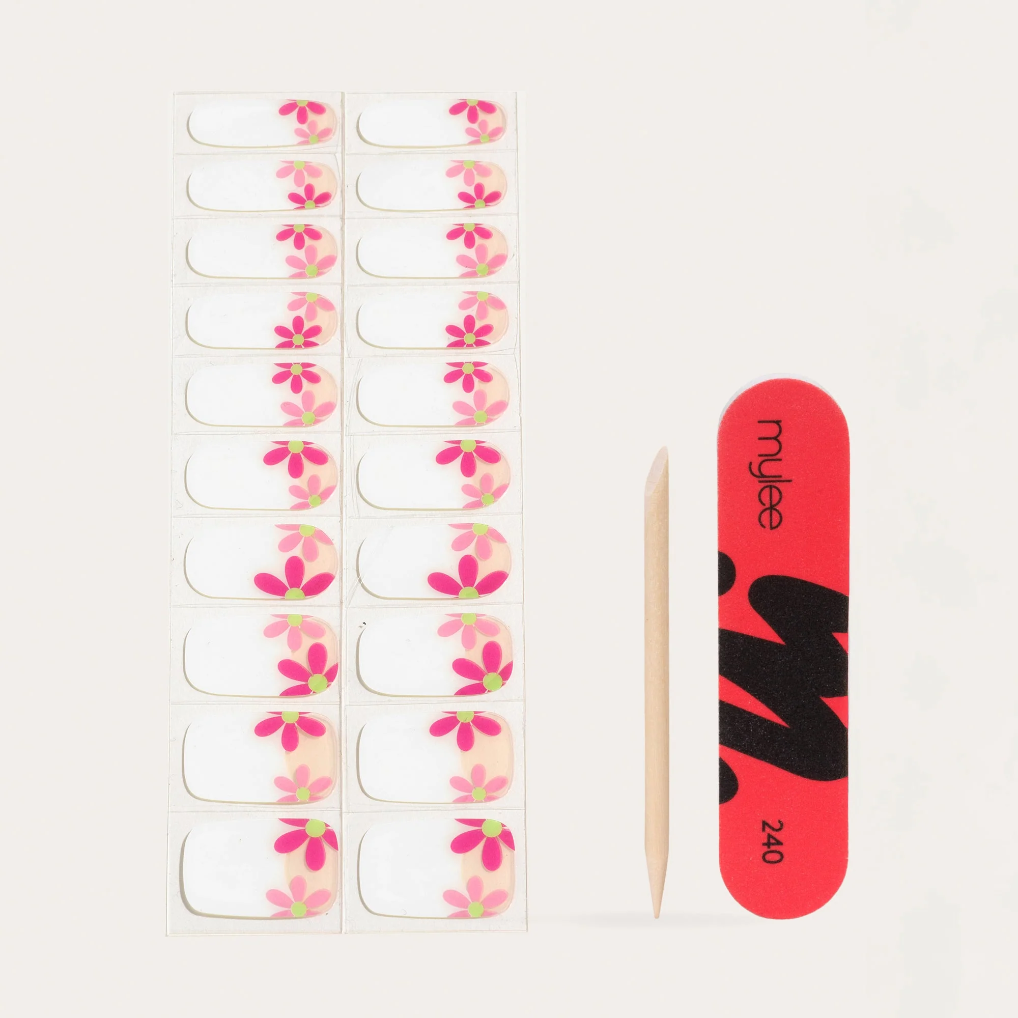 Mylee Gel Nail Wraps - The French Garden - Image 4
