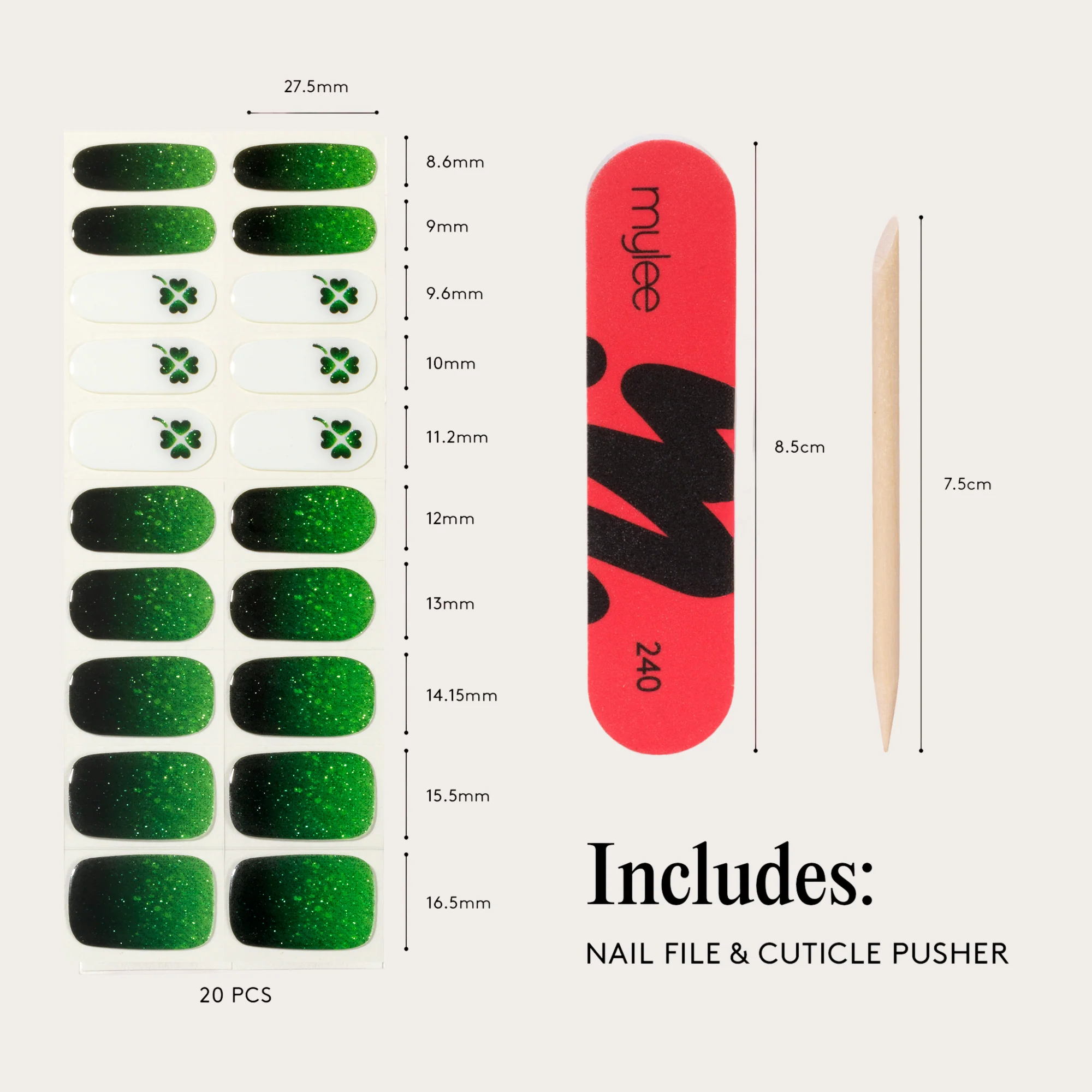 Mylee x Laura Collett Lucky Ride Gel Nail Wraps - Image 12